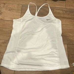Nike White Tank, Size M